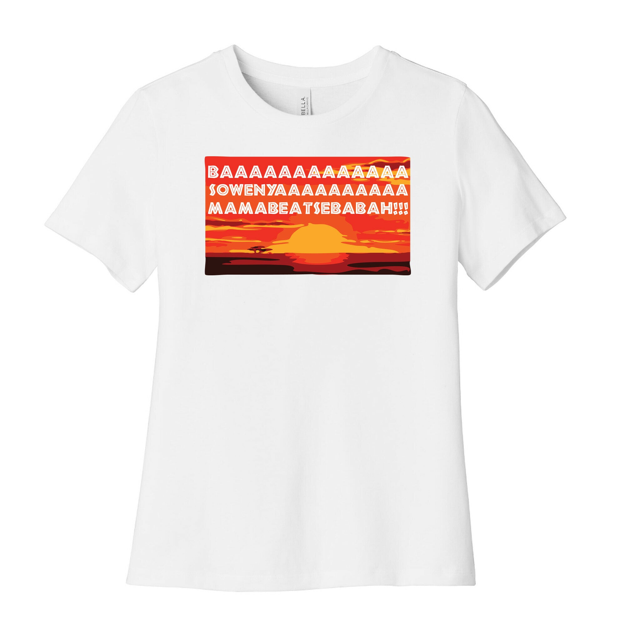 LION KING OPENING SONG (TANK) Women's Cotton Tee